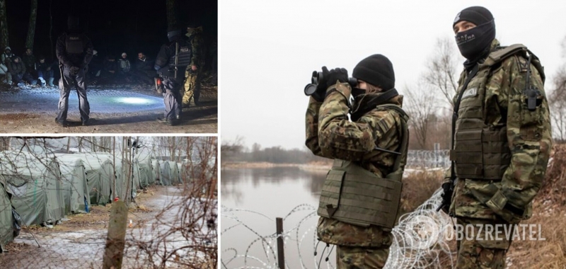 Десятки мигрантов штурмовали границу Беларуси с Польшей, пострадали правоохранители