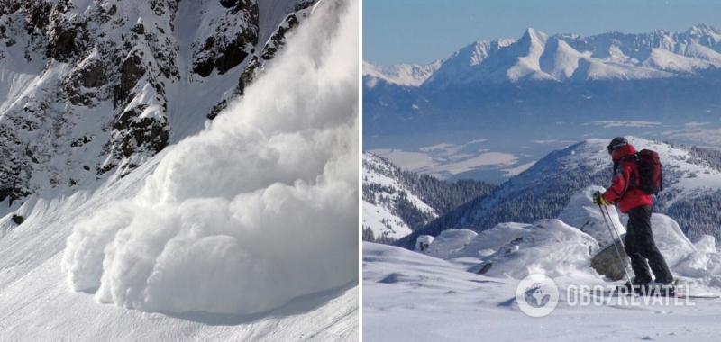 В Словакии в результате схода снежной лавины погибли два лыжника: туристов предупредили об опасности
